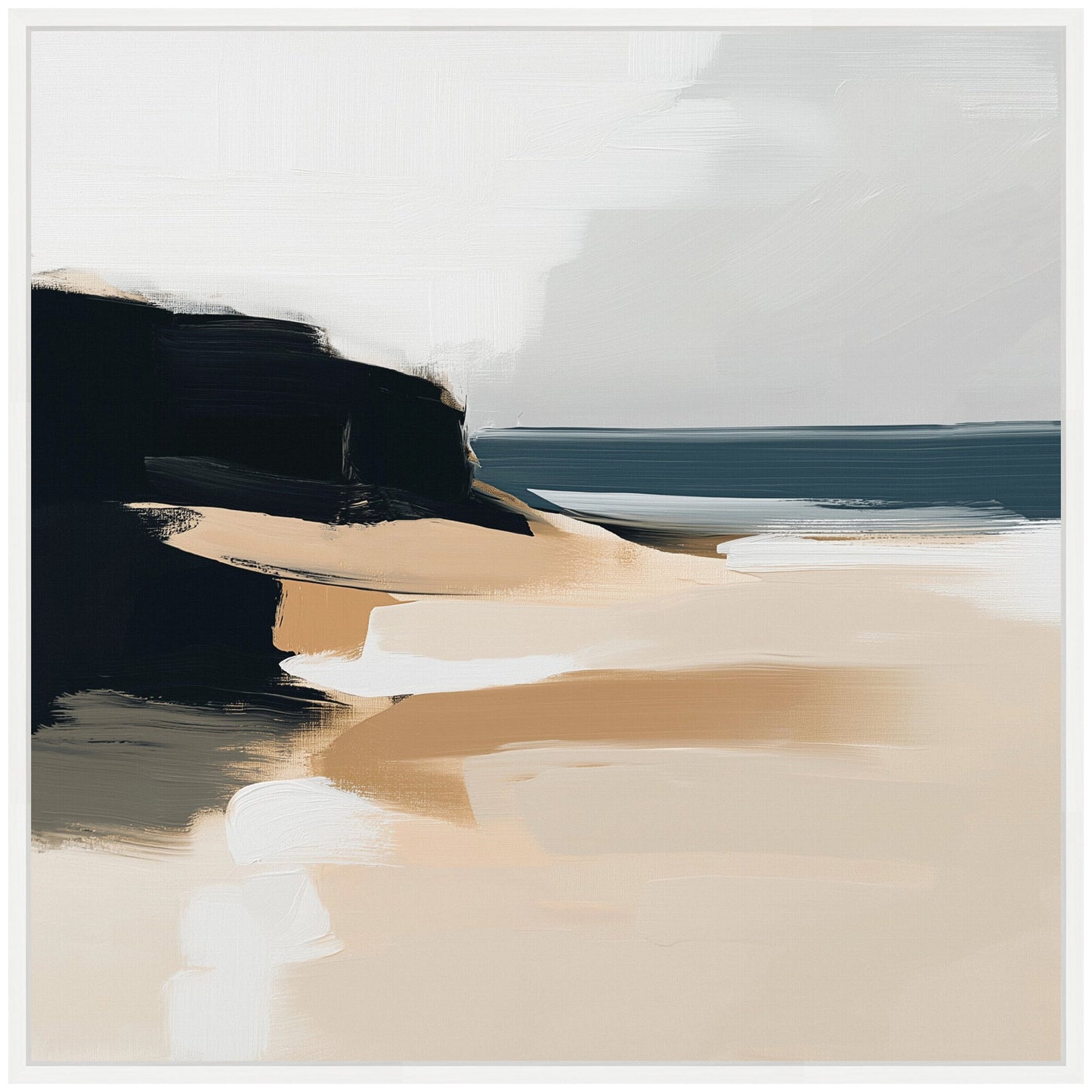 Coastal Sand Abstract - Framed Print
