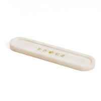 White Carved Marble Incense Holder