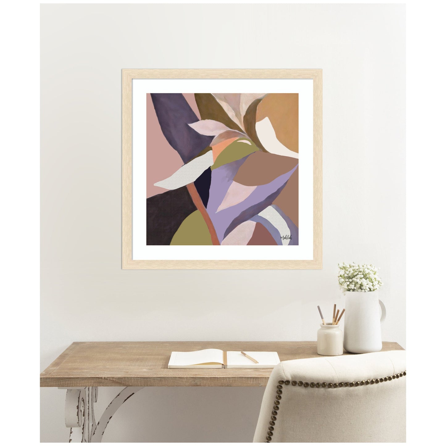 Azure Stems - Framed Print