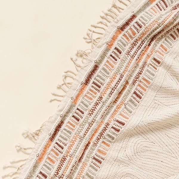 Unah Handwoven Organic Cotton Throw