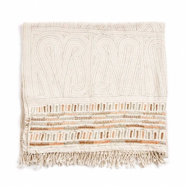 Unah Handwoven Organic Cotton Throw