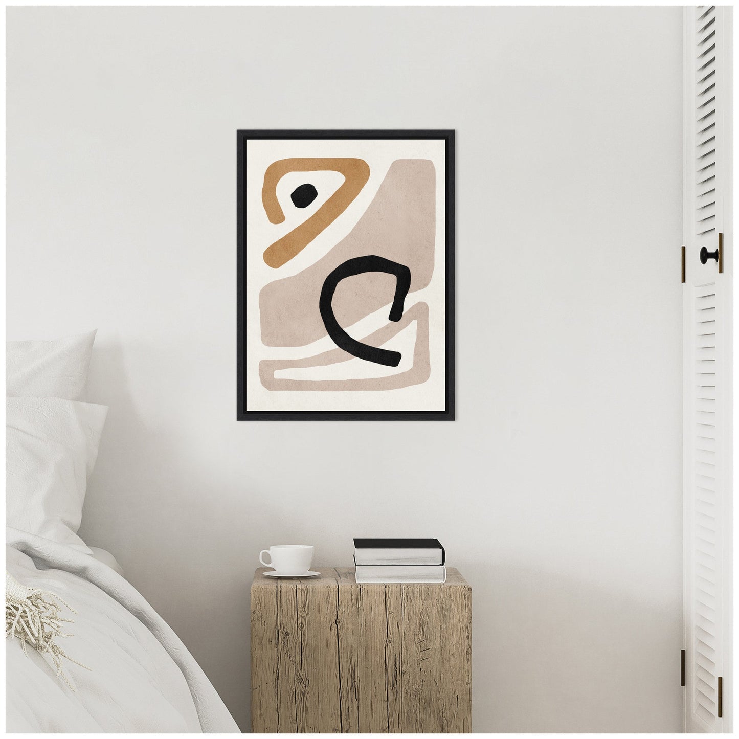 Neutral Abstract 1 - Framed Print