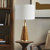 Mid-Century Triangle Table Lamp