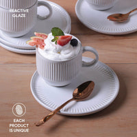 Tea Cup & Saucer - Set of 6