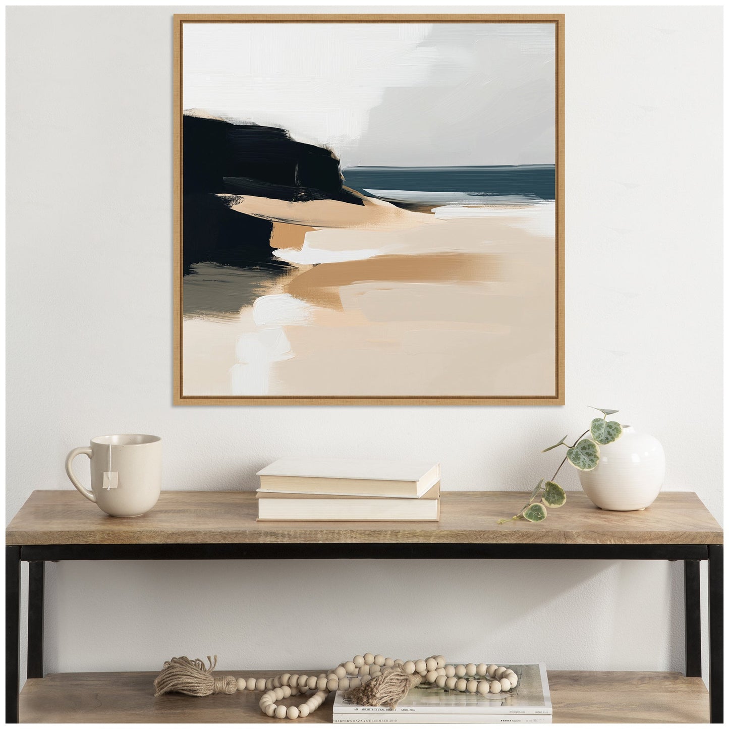 Coastal Sand Abstract - Framed Print