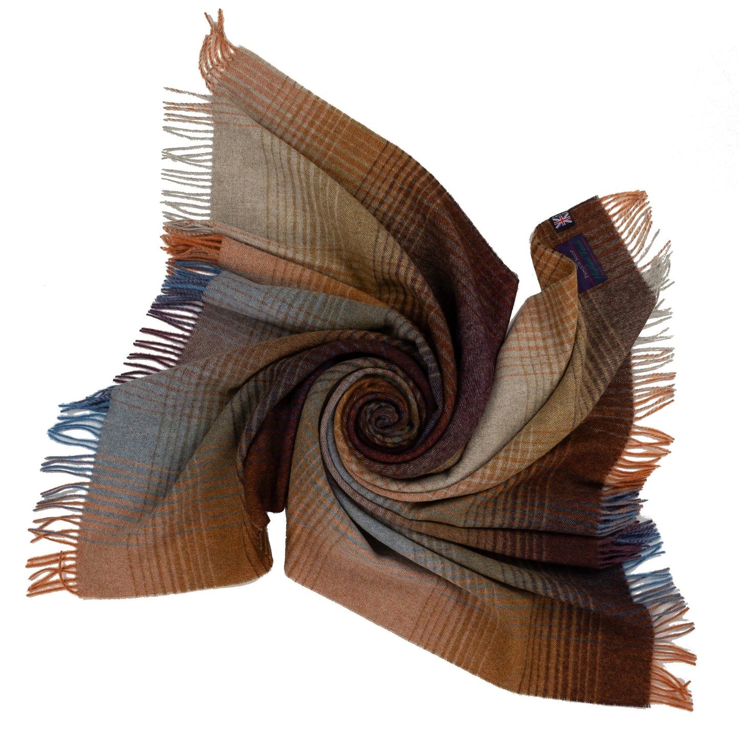 Highland Burgundy Ombre Throw