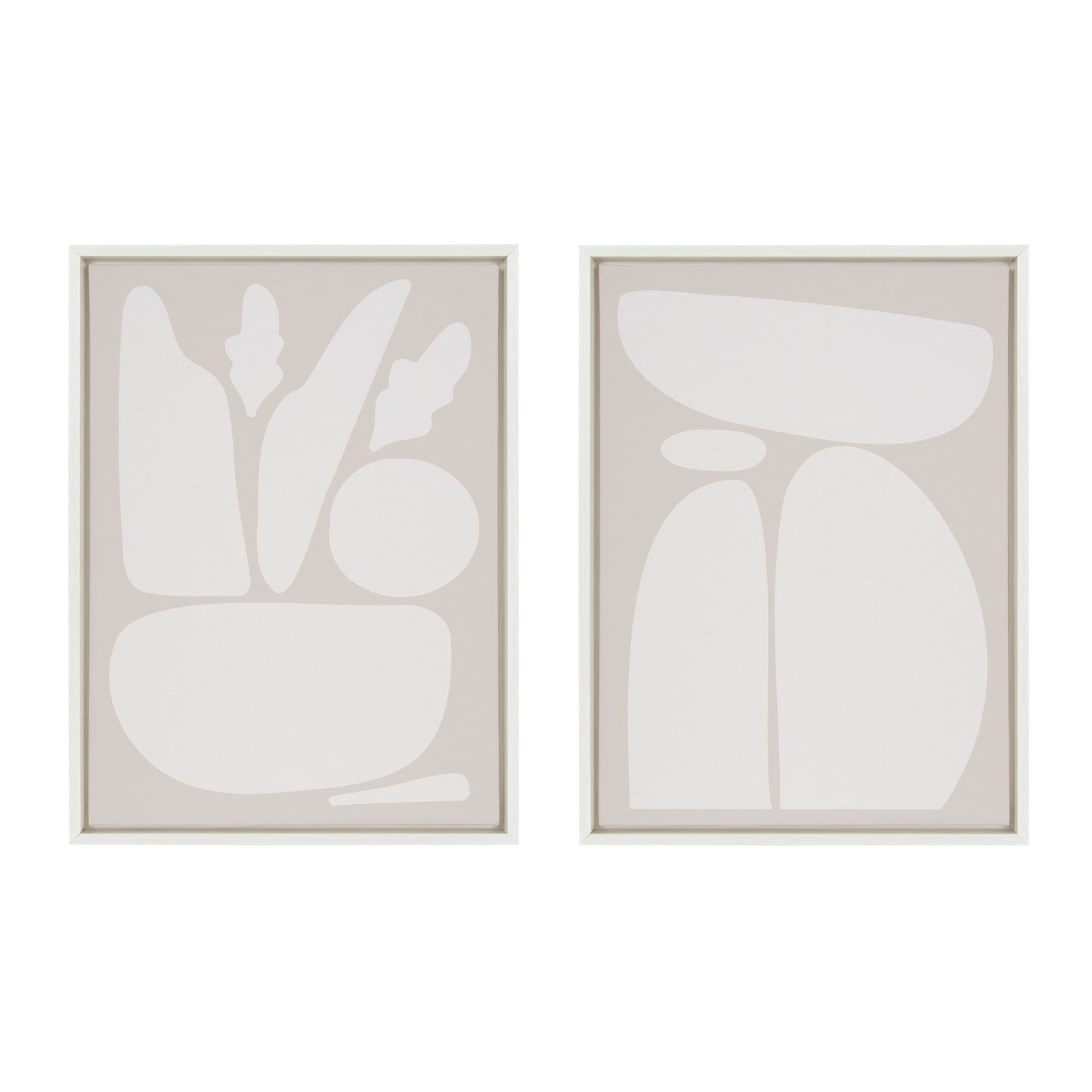 Zen Botanical Rock - Framed Print Set
