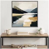 Mountain Lake Abstract - Framed Print