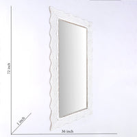 Wooden Wall Mirror - 36x72"