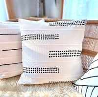 Dots Pillow Cover - White