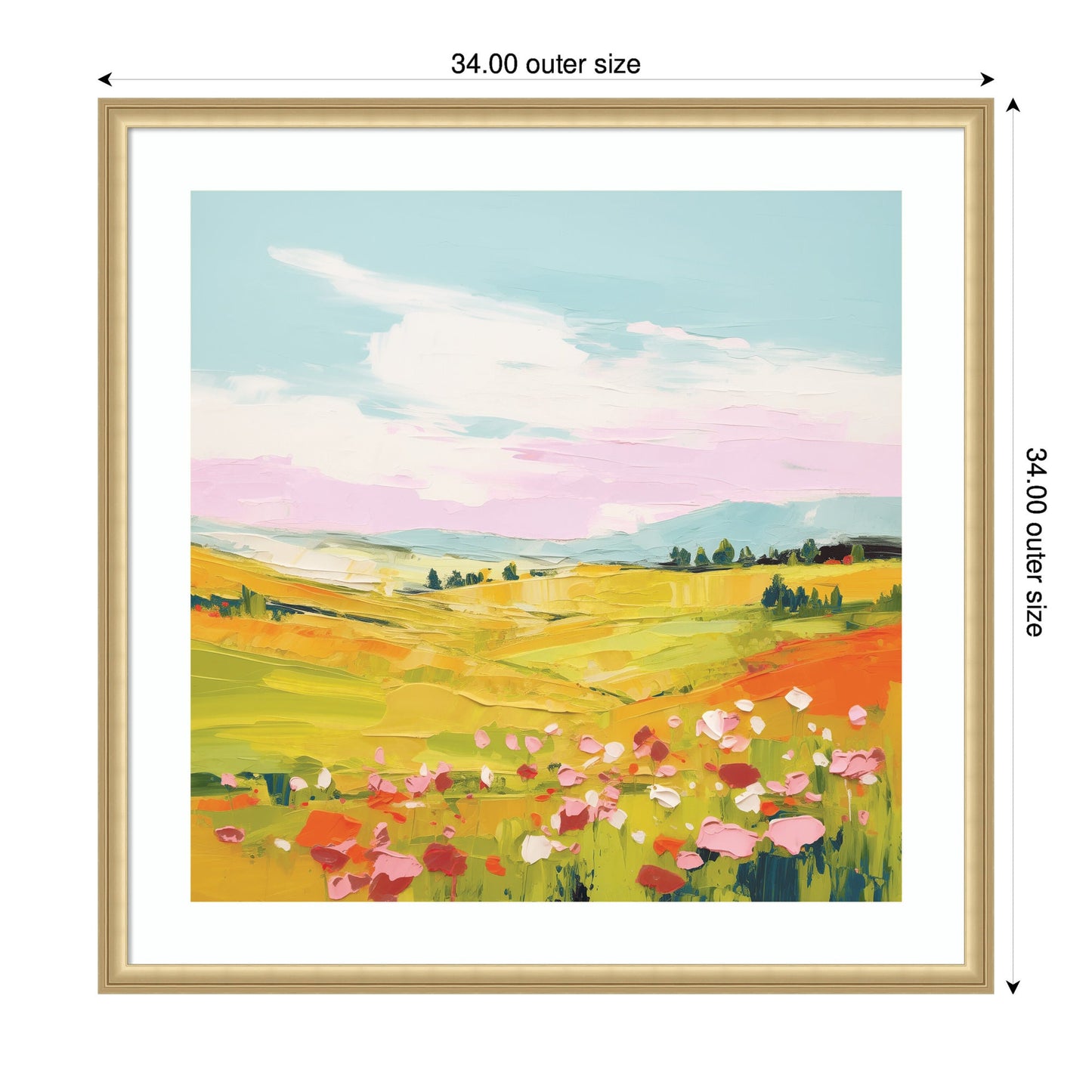 Colorful Meadow - Framed Print