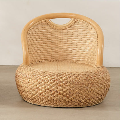 Woven Rattan Floor Chair