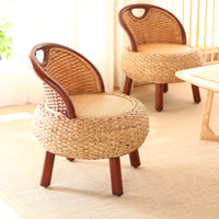 Woven Rattan Floor Chair