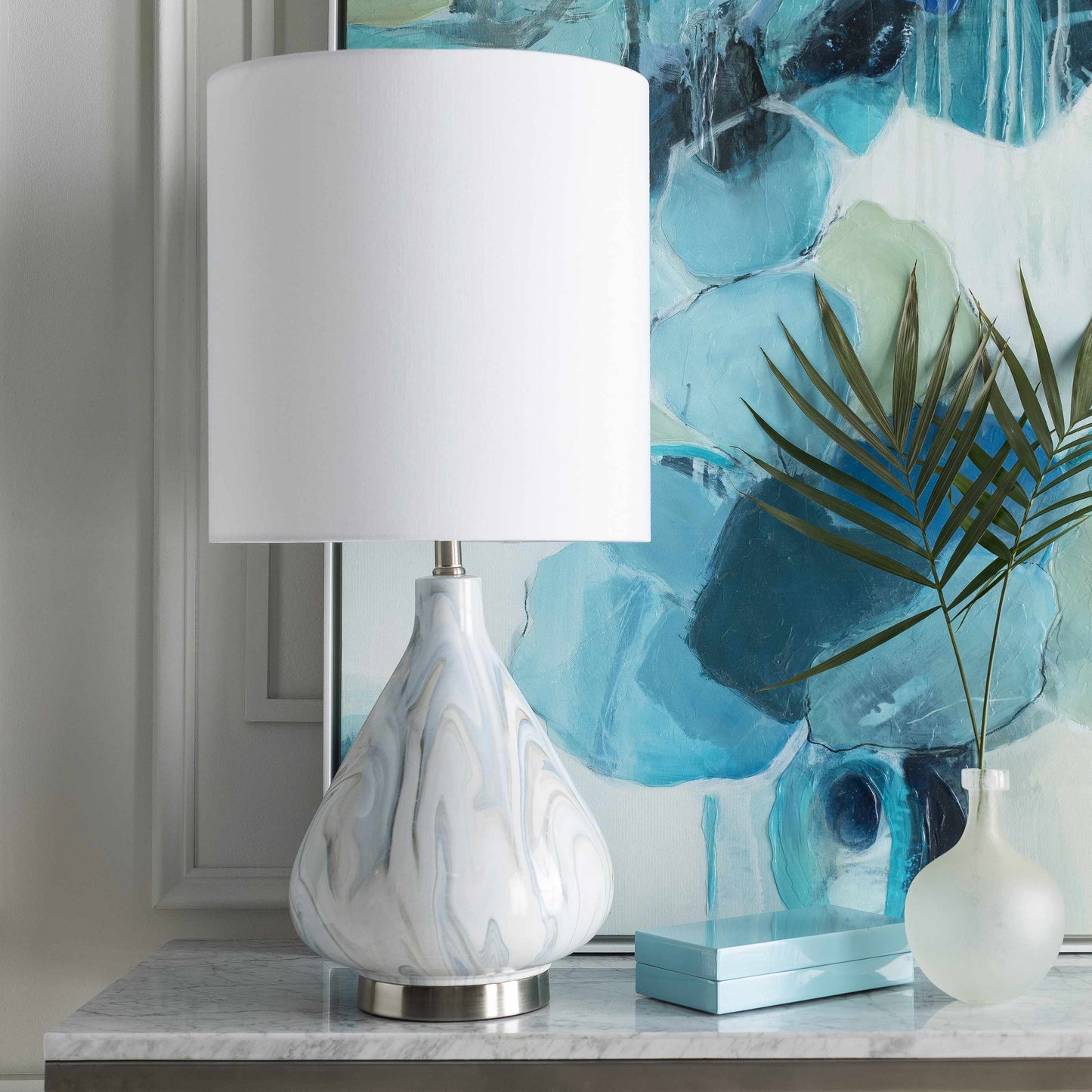 Marble Ceramic Table Lamp