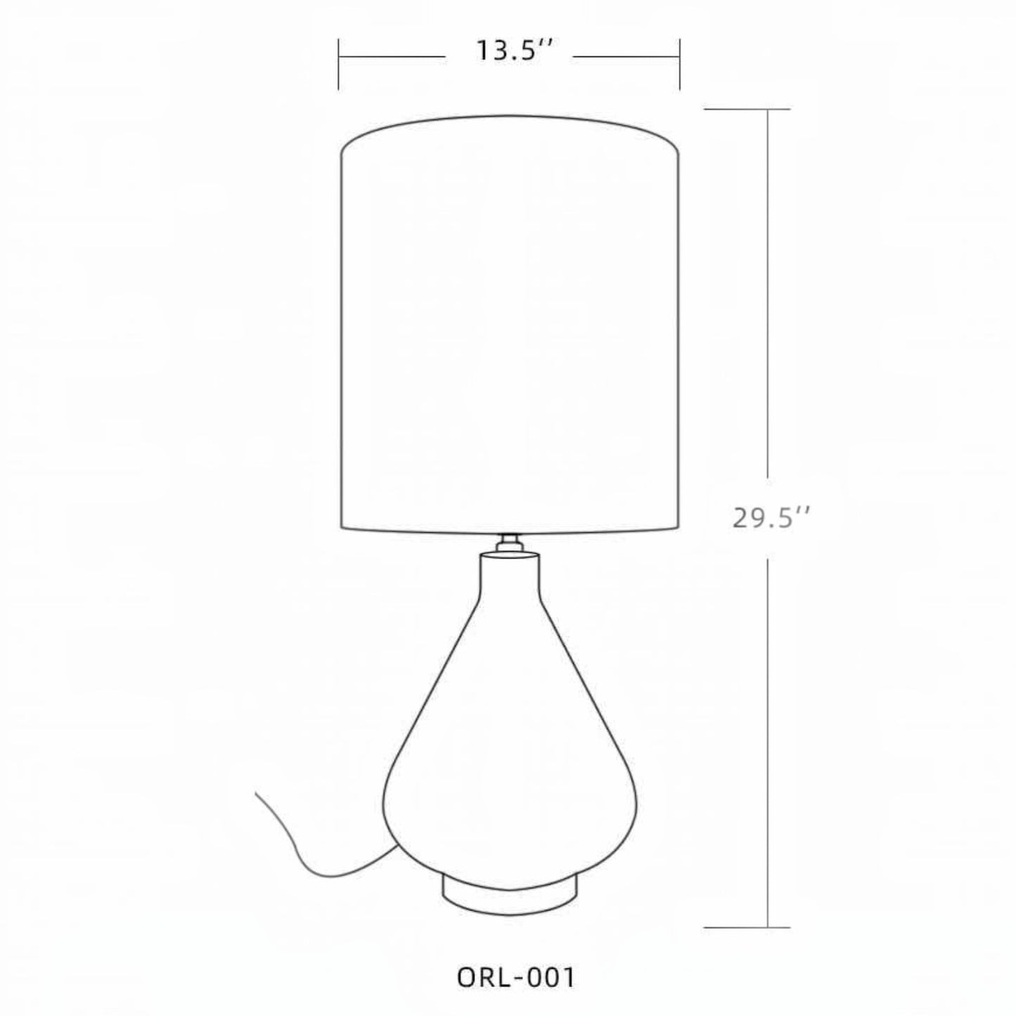 Marble Ceramic Table Lamp
