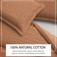 Cotton Honeycomb Waffle Duvet Set