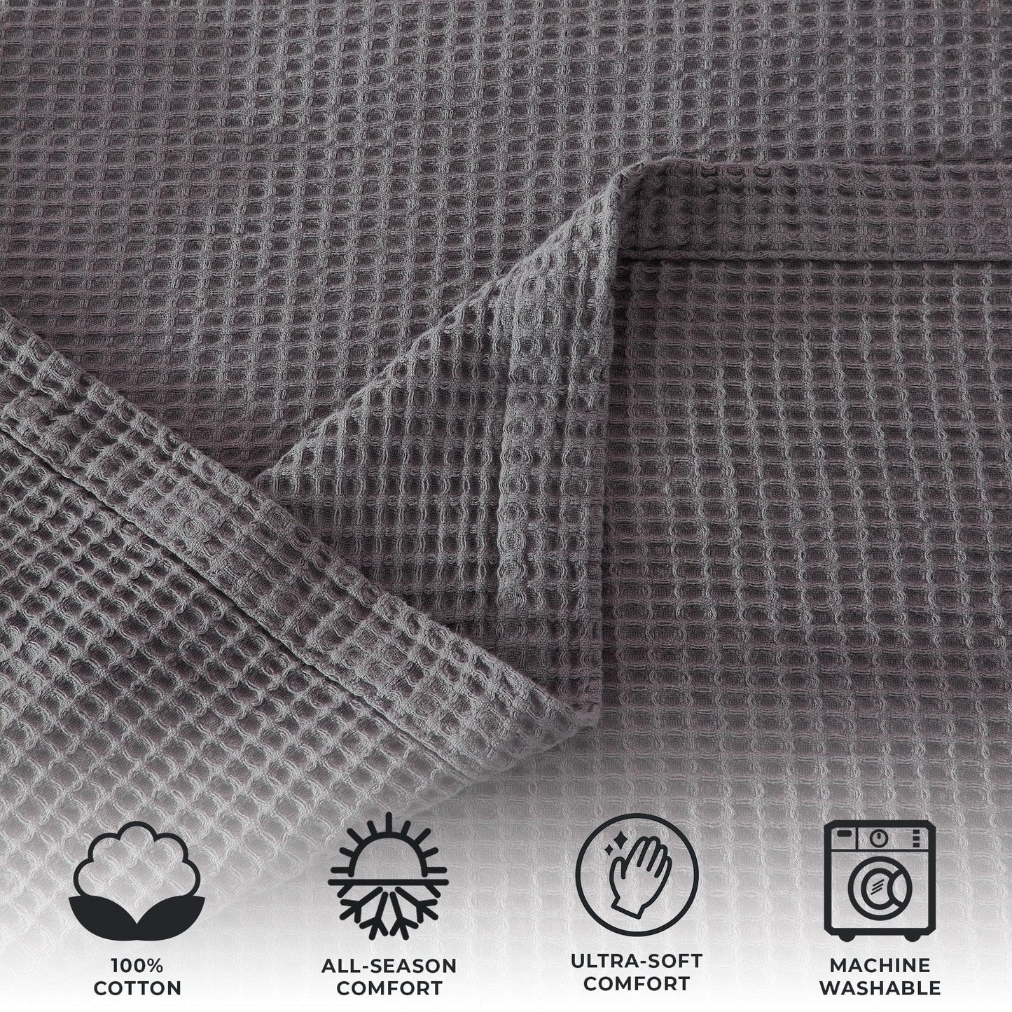100% Cotton Waffle Weave Blanket