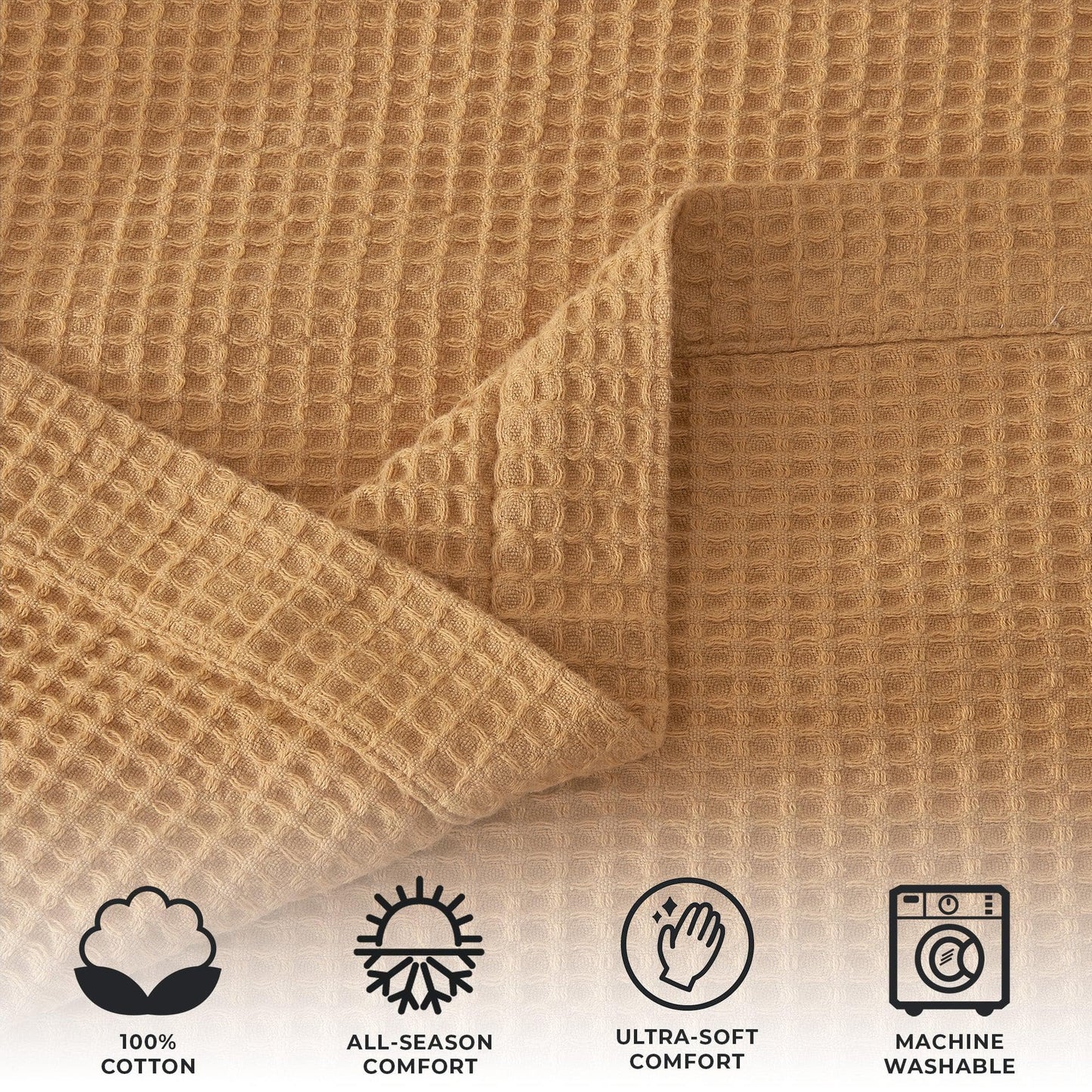 100% Cotton Waffle Weave Blanket