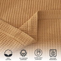 100% Cotton Waffle Weave Blanket