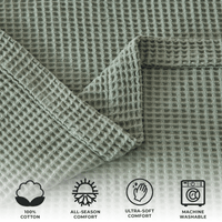 100% Cotton Waffle Weave Blanket