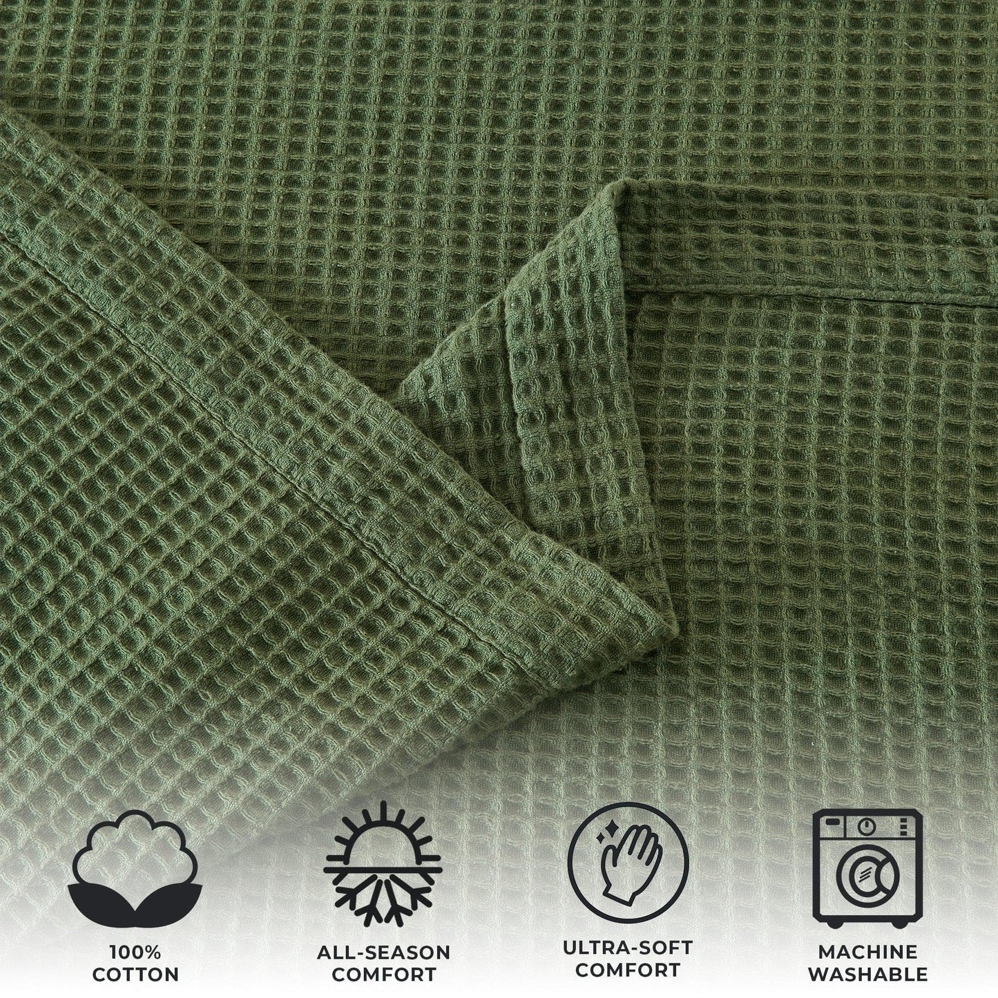 100% Cotton Waffle Weave Blanket