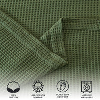 100% Cotton Waffle Weave Blanket