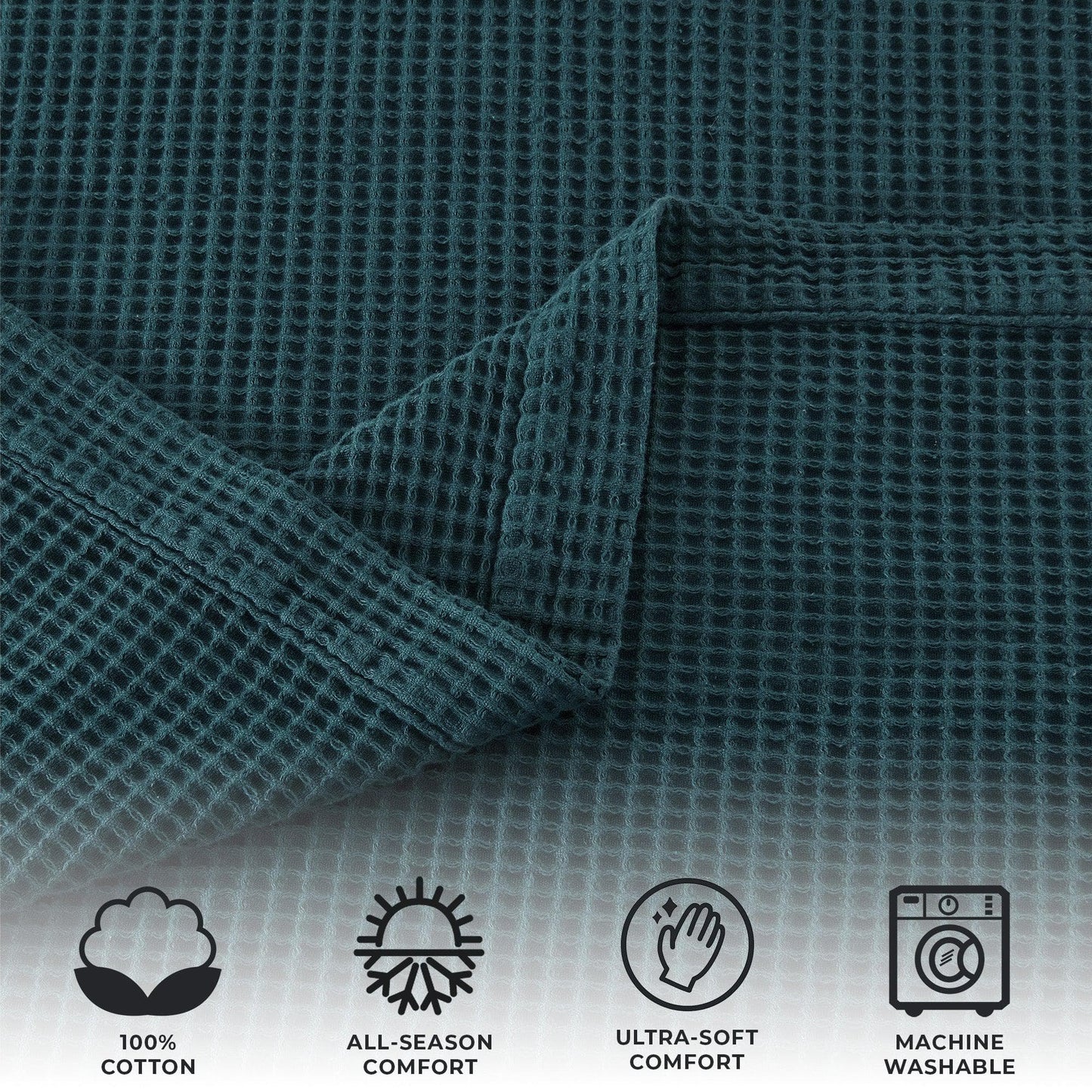 100% Cotton Waffle Weave Blanket