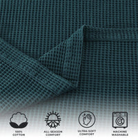 100% Cotton Waffle Weave Blanket