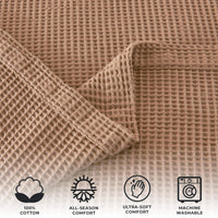 100% Cotton Waffle Weave Blanket