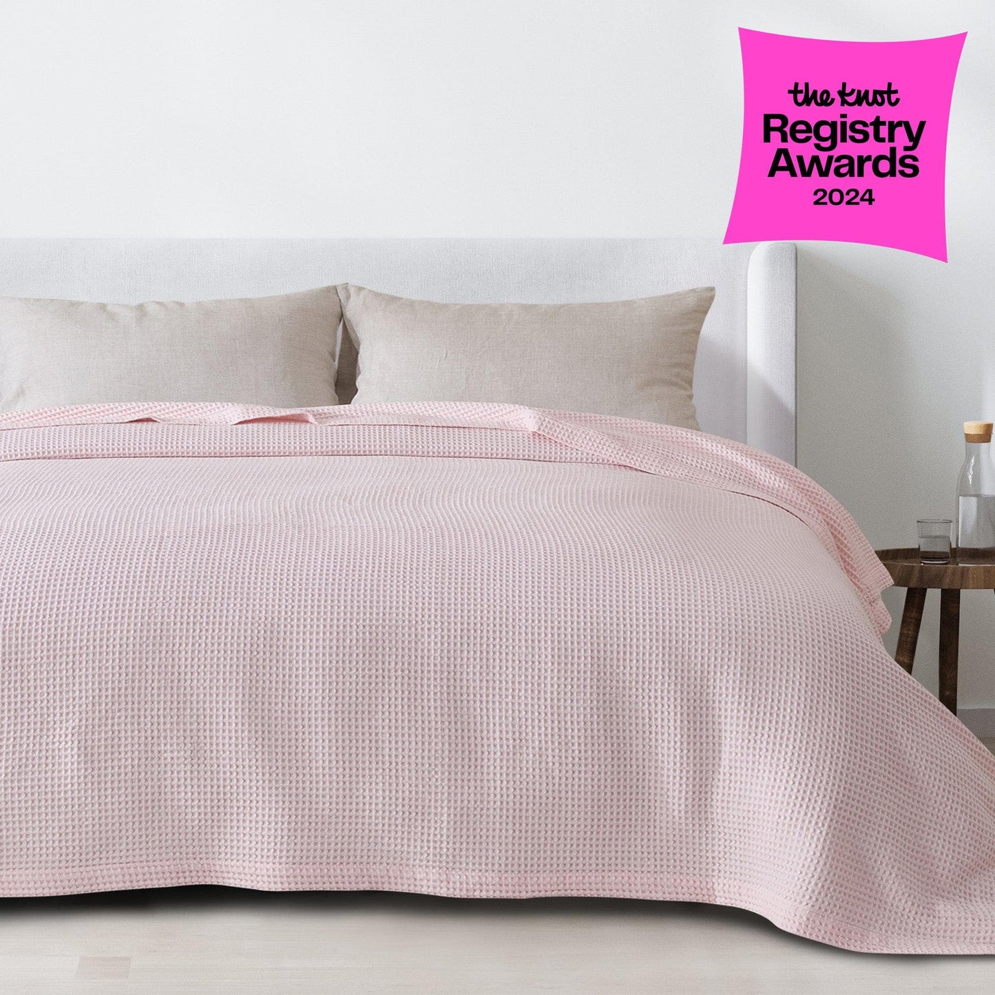 100% Cotton Waffle Weave Blanket