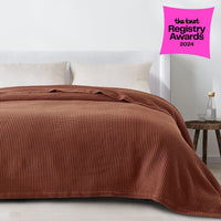 100% Cotton Waffle Weave Blanket