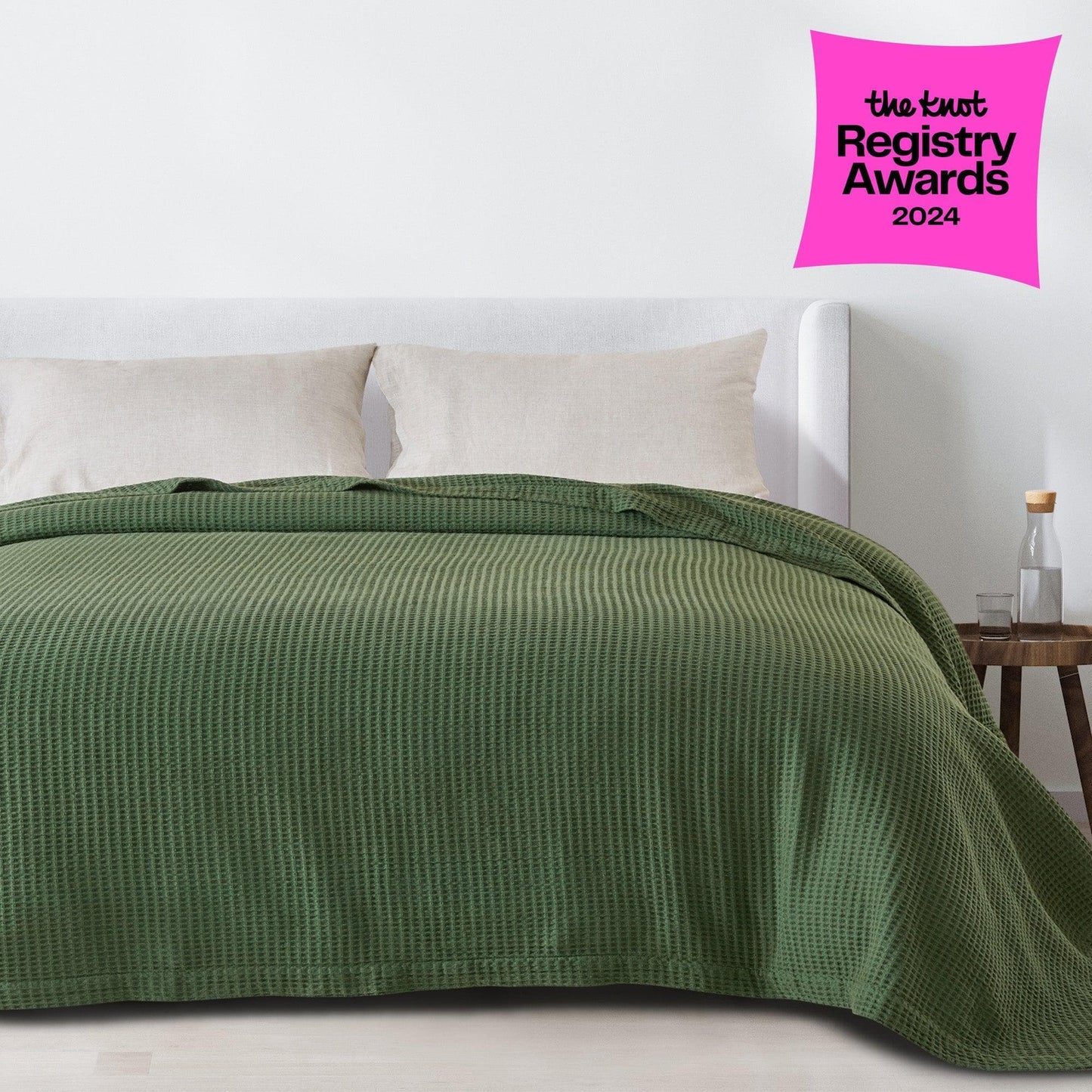 100% Cotton Waffle Weave Blanket