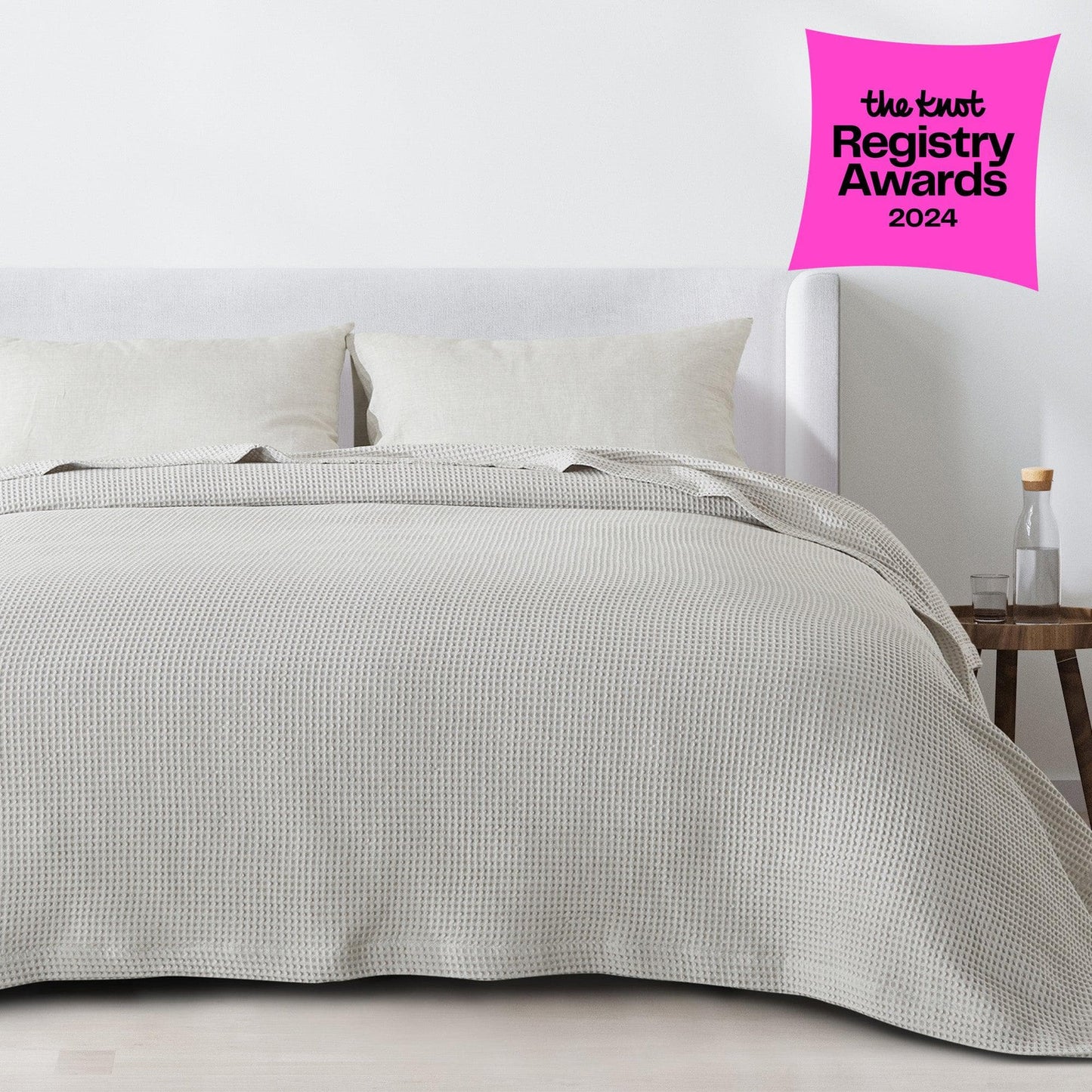 100% Cotton Waffle Weave Blanket