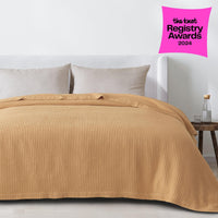 100% Cotton Waffle Weave Blanket
