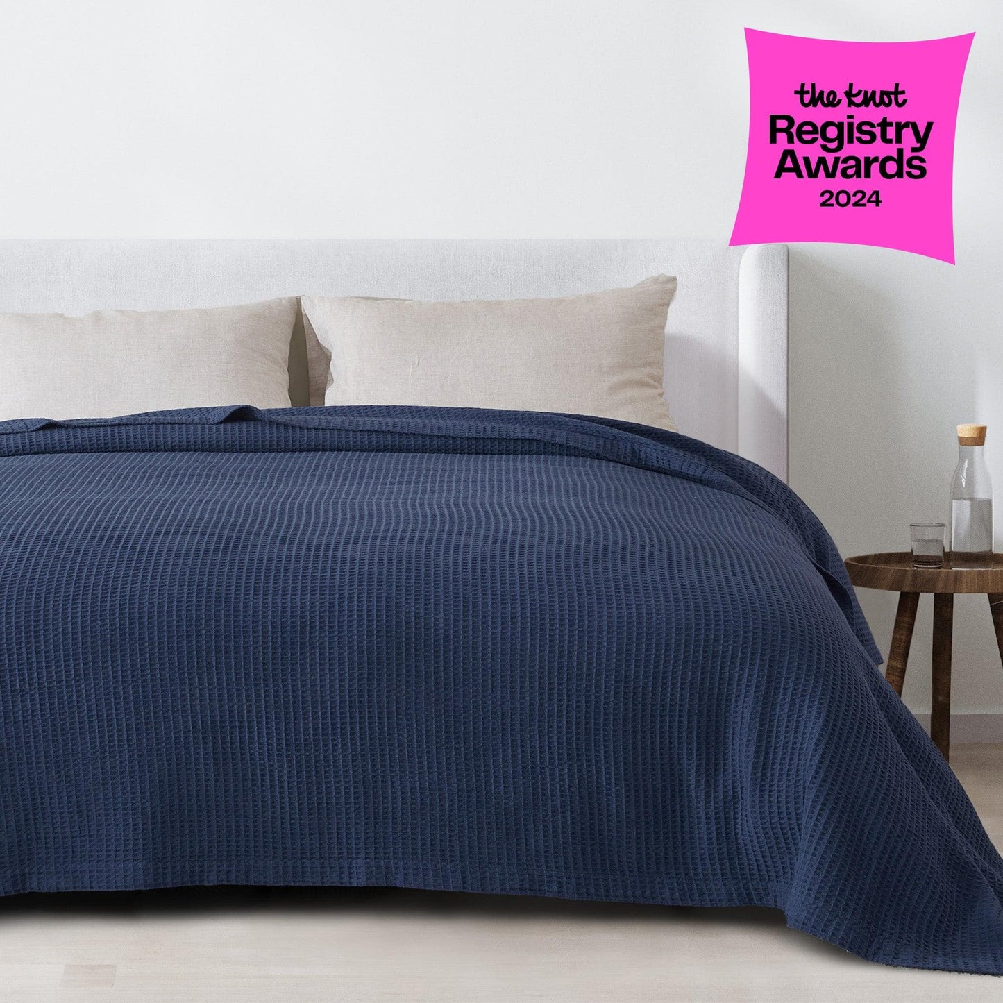 100% Cotton Waffle Weave Blanket