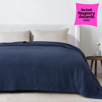 100% Cotton Waffle Weave Blanket