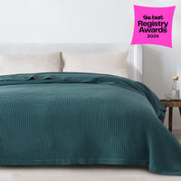 100% Cotton Waffle Weave Blanket