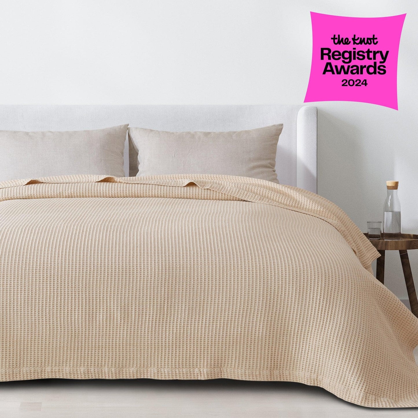 100% Cotton Waffle Weave Blanket