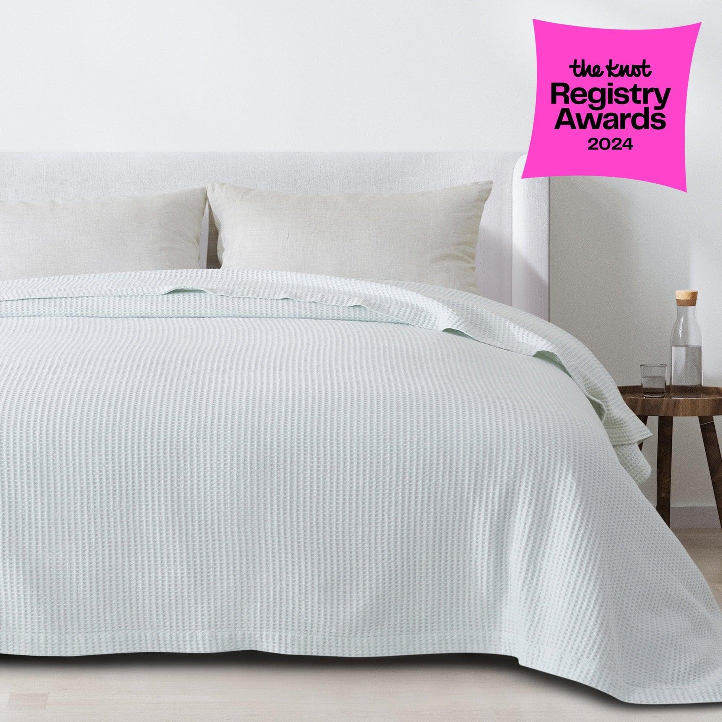 100% Cotton Waffle Weave Blanket