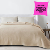 100% Cotton Waffle Weave Blanket