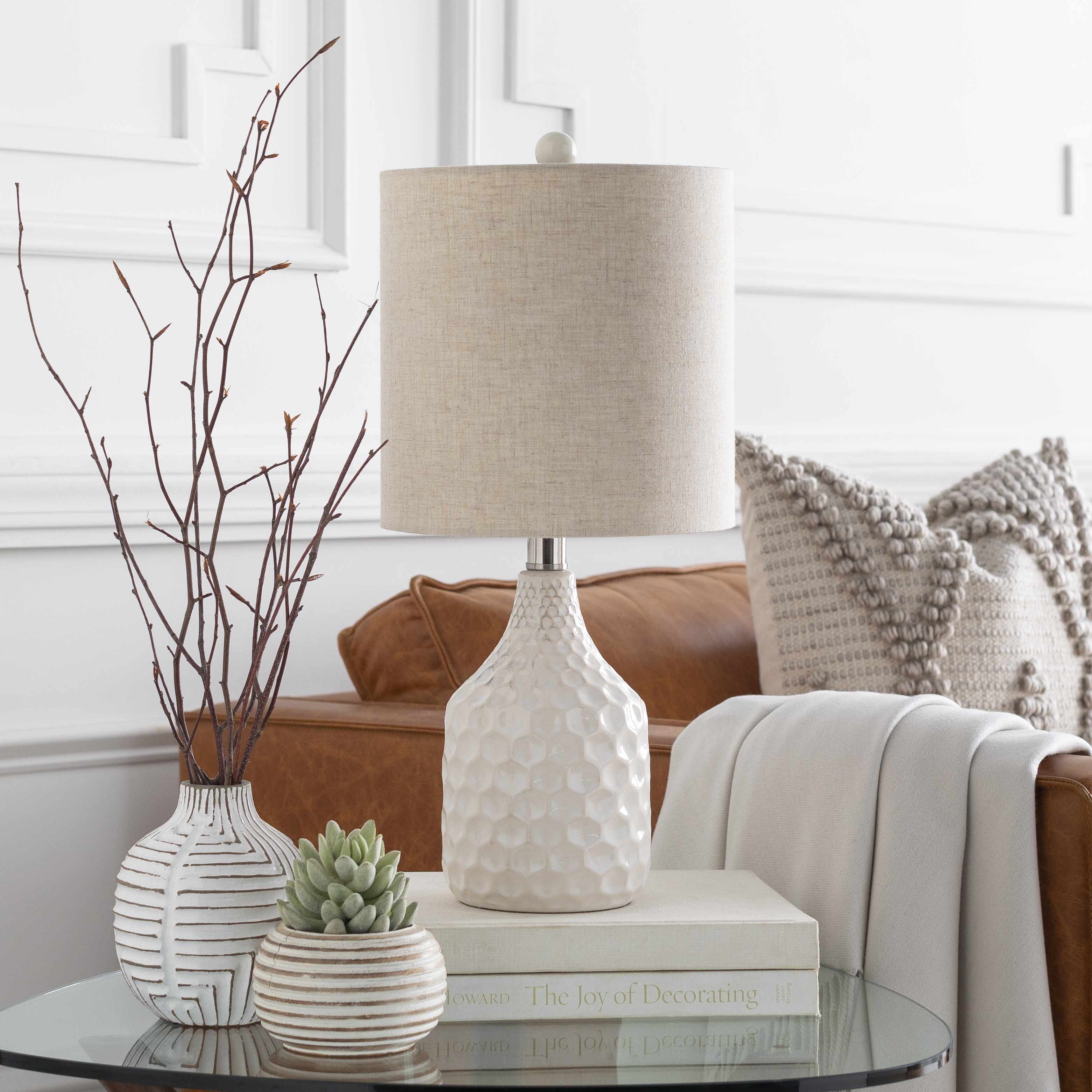 Calla Textured Ceramic Table Lamp
