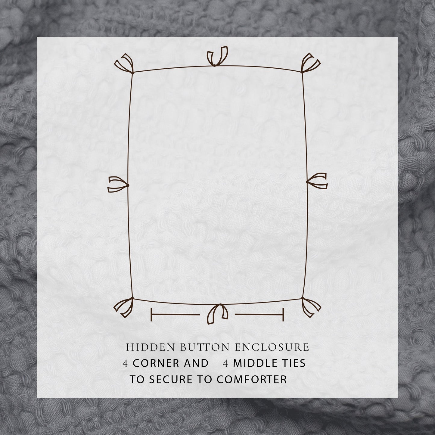 Cotton Honeycomb Waffle Duvet Set