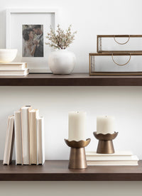 Metal Pillar Candle Holder Set