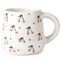 Handcrafted Cherry Ceramic Mug - 350ml
