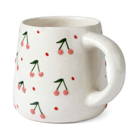 Handcrafted Cherry Ceramic Mug - 350ml