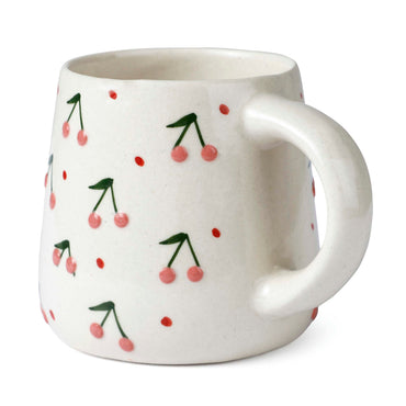 Handcrafted Cherry Ceramic Mug - 350ml