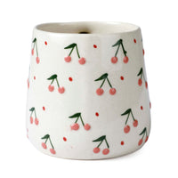 Handcrafted Cherry Ceramic Mug - 350ml