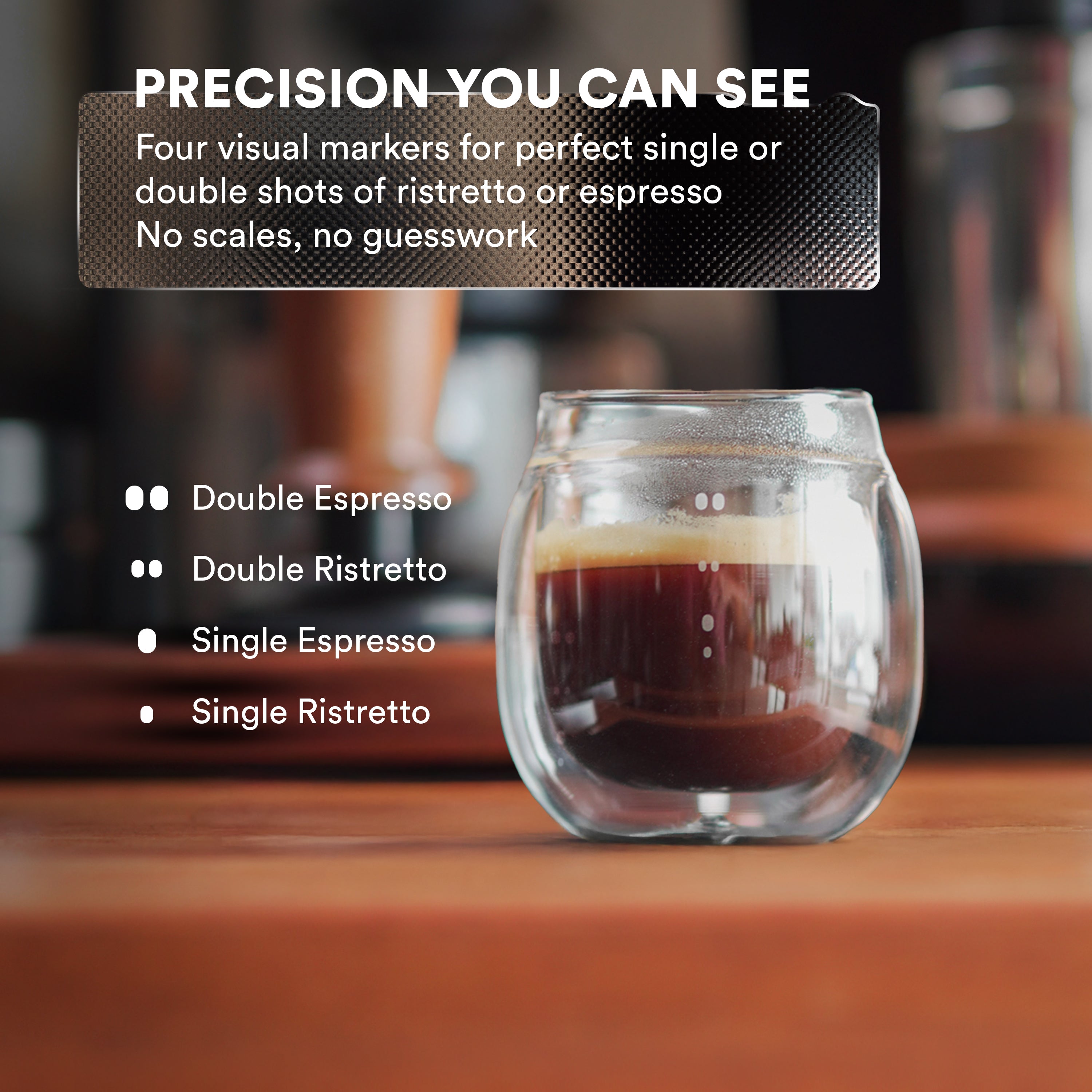 Espresso Pouring Glass — Set of 2