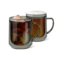 Double Wall Glass Mug - Set of 2