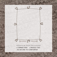 Cotton Honeycomb Waffle Duvet Set